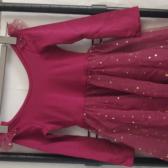 Elestory Maroon dress size 4T NWT - Picture 5 of 6